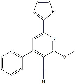 2-Methoxy-4-phenyl-6-(2-thienyl)pyridine-3-carbonitrile