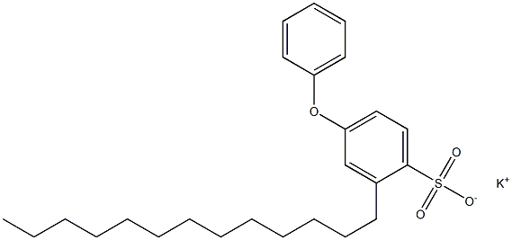 4-Phenoxy-2-tridecylbenzenesulfonic acid potassium salt 结构式