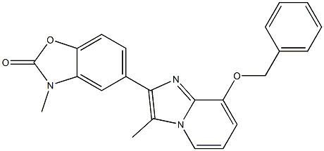  5-[3-Methyl-8-benzyloxy-imidazo[1,2-a]pyridin-2-yl]-3-methyl-benzoxazol-2(3H)-one
