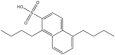 1,5-Dibutyl-2-naphthalenesulfonic acid Struktur