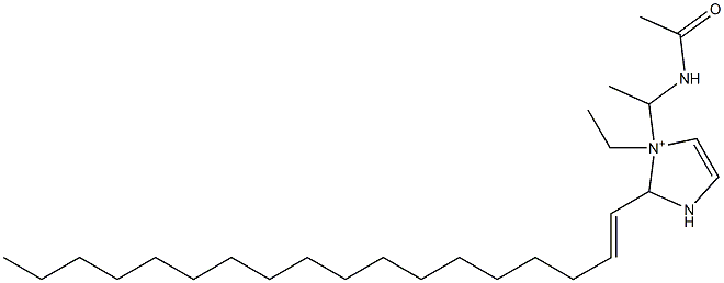 1-[1-(Acetylamino)ethyl]-1-ethyl-2-(1-octadecenyl)-4-imidazoline-1-ium Structure