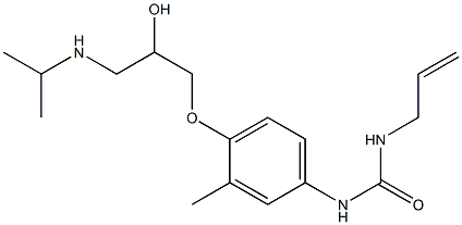 1-(2-Propenyl)-3-[3-methyl-4-[2-hydroxy-3-[isopropylamino]propoxy]phenyl]urea|