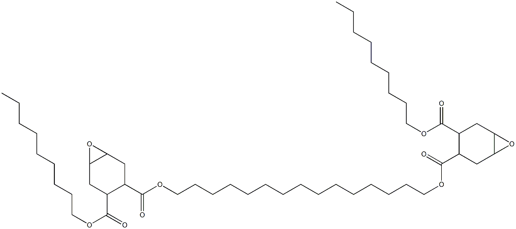 Bis[2-(nonyloxycarbonyl)-4,5-epoxy-1-cyclohexanecarboxylic acid]1,15-pentadecanediyl ester,,结构式