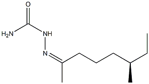 [R,(-)]-6-Methyl-2-octanonesemicarbazone Structure