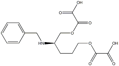 2,2'-[[[R,(-)]-2-(Benzylamino)-1,5-pentanediyl]bis(oxy)]bis(2-oxoacetic acid),,结构式