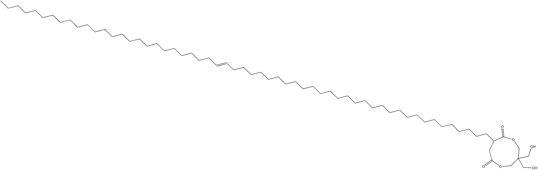 3,3-Bis(hydroxymethyl)-8-(31-heptapentacontenyl)-1,5-dioxacyclononane-6,9-dione,,结构式