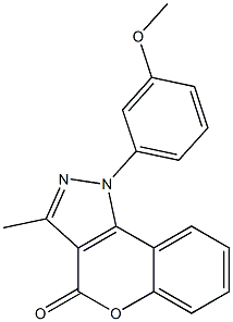  1-(3-Methoxyphenyl)-3-methyl[1]benzopyrano[4,3-c]pyrazol-4(1H)-one