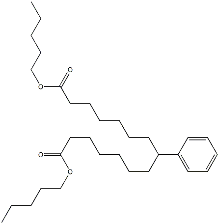 7-Phenyltridecane-1,13-dicarboxylic acid dipentyl ester,,结构式