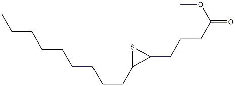 5,6-Epithiopentadecanoic acid methyl ester Structure