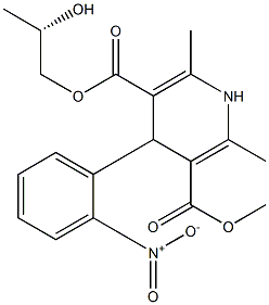 1,4-Dihydro-2,6-dimethyl-4-(2-nitrophenyl)-3,5-pyridinedicarboxylic acid 3-methyl 5-[(S)-2-hydroxypropyl] ester