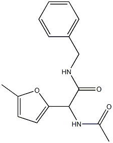 2-Acetylamino-2-(5-methyl-2-furanyl)-N-benzylacetamide|