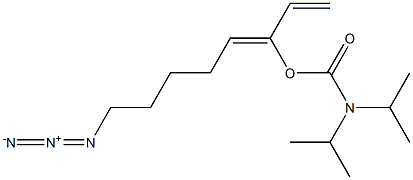 N,N-Diisopropylcarbamic acid (3Z)-8-azido-1,3-octadien-3-yl ester Structure