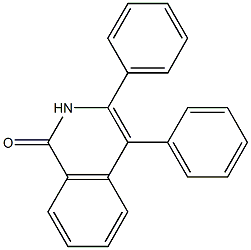 3,4-ジフェニルイソキノリン-1(2H)-オン 化学構造式