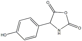 4-(p-Hydroxyphenyl)oxazolidine-2,5-dione Structure