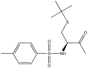 (R)-4-(tert-Butylthio)-3-tosylamino-2-butanone,,结构式