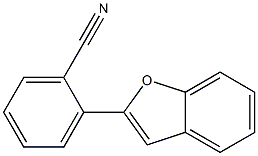 2-(ベンゾフラン-2-イル)ベンゾニトリル 化学構造式