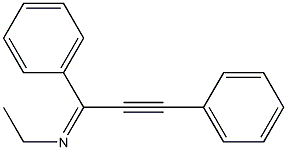 N-Ethyl-1-(phenyl)-3-phenyl-2-propyn-1-imine Struktur