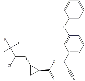  (1S,3S)-3-[(Z)-2-Chloro-3,3,3-trifluoro-1-propenyl]cyclopropanecarboxylic acid [(R)-cyano(3-phenoxyphenyl)methyl] ester