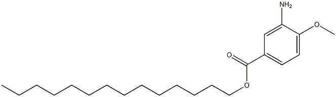 3-Amino-4-methoxybenzoic acid tetradecyl ester