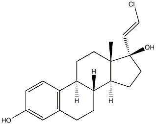 (17R,20E)-21-Chloro-19-norpregna-1,3,5(10),20-tetrene-3,17-diol Structure