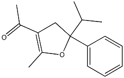 4,5-Dihydro-3-acetyl-2-methyl-5-phenyl-5-isopropylfuran