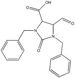 1,3-Dibenzyl-5-formyl-2-oxo-4-imidazolidinecarboxylic acid