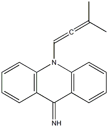 9,10-Dihydro-10-(3-methyl-1,2-butadienyl)acridin-9-imine Structure