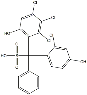 (2-Chloro-4-hydroxyphenyl)(2,3,4-trichloro-6-hydroxyphenyl)phenylmethanesulfonic acid