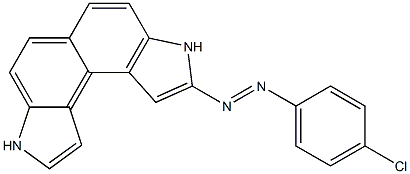 3,8-Dihydro-2-(4-chlorophenylazo)indolo[4,5-e]indole