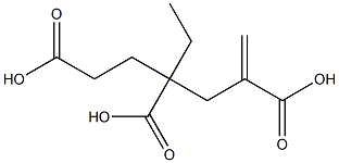 1-Hexene-2,4,6-tricarboxylic acid 4-ethyl ester Structure