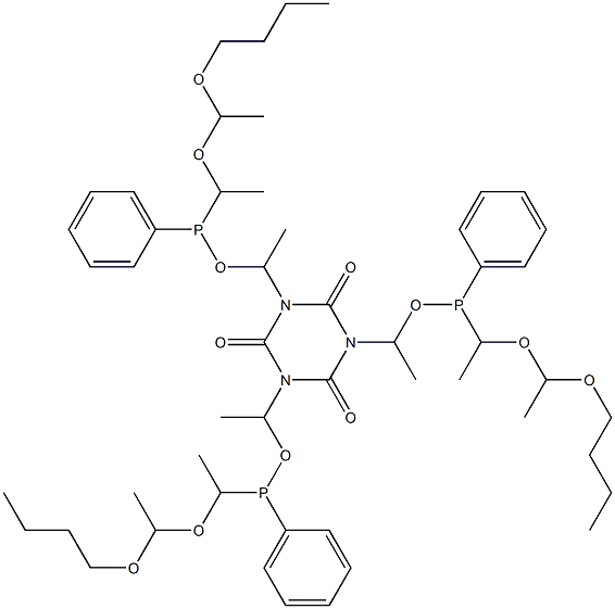 1,3,5-Tris[1-[[[1-(1-butoxyethoxy)ethyl]phenylphosphino]oxy]ethyl]-1,3,5-triazine-2,4,6(1H,3H,5H)-trione