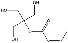 (Z)-2-ブテン酸2-ヒドロキシ-1,1-ビス(ヒドロキシメチル)エチル 化学構造式