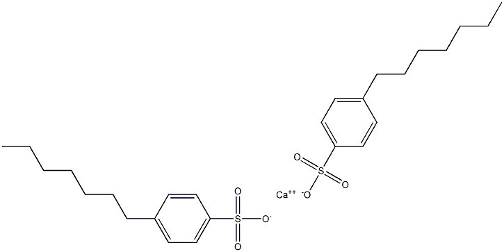 Bis(4-heptylbenzenesulfonic acid)calcium salt Structure