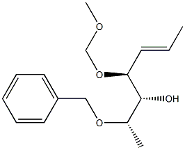 (2S,3R,4S,5E)-4-(メトキシメトキシ)-2-(ベンジルオキシ)-5-ヘプテン-3-オール 化学構造式