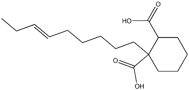 Cyclohexane-1,2-dicarboxylic acid hydrogen 1-(6-nonenyl) ester Struktur