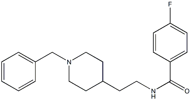 N-[2-(1-Benzyl-4-piperidinyl)ethyl]-4-fluorobenzamide Structure