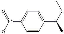 (-)-1-[(R)-sec-ブチル]-4-ニトロベンゼン 化学構造式