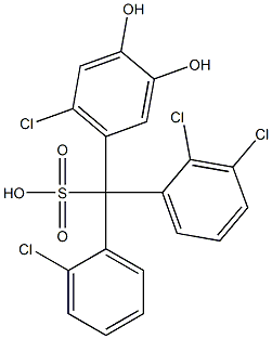  (2-Chlorophenyl)(2,3-dichlorophenyl)(6-chloro-3,4-dihydroxyphenyl)methanesulfonic acid