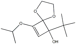 8-Isopropyloxy-6-tert-butyl-1,4-dioxaspiro[4.3]oct-7-en-6-ol Struktur