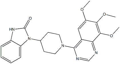 1-[1-(6,7,8-Trimethoxyquinazolin-4-yl)-4-piperidinyl]-1,3-dihydro-2H-benzimidazol-2-one