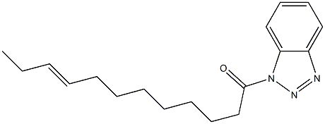 1-(9-Dodecenoyl)-1H-benzotriazole Struktur