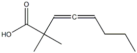 2,2-Dimethyl-3,4-octadienoic acid Struktur