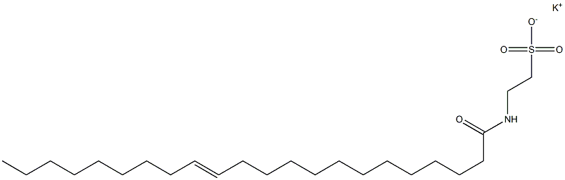 N-[(E)-1-Oxo-13-docosen-1-yl]taurine potassium salt Structure