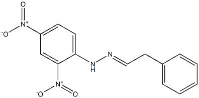 フェニルアセトアルデヒド2,4-ジニトロフェニルヒドラゾン 化学構造式