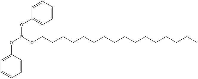 Phosphorous acid hexadecyldiphenyl ester Structure
