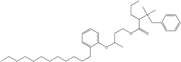 N,N-Dimethyl-N-benzyl-N-[1-[[3-(2-dodecylphenyloxy)butyl]oxycarbonyl]butyl]aminium