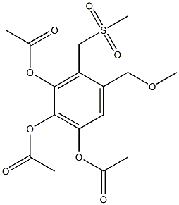 3,4,5-Triacetoxy-2-methylsulfonylmethyl-1-methoxymethylbenzene