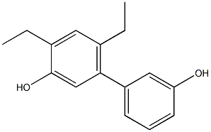4,6-Diethyl-1,1'-biphenyl-3,3'-diol,,结构式