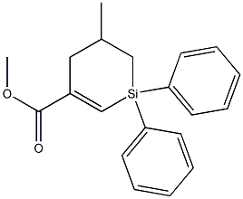 1,1-Diphenyl-5-methyl-1-sila-2-cyclohexene-3-carboxylic acid methyl ester
