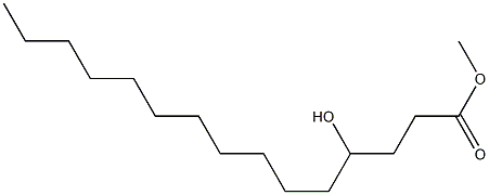 4-Hydroxypentadecanoic acid methyl ester Struktur